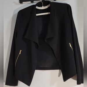 Calvin Klein Black Blazer with Gold Accents